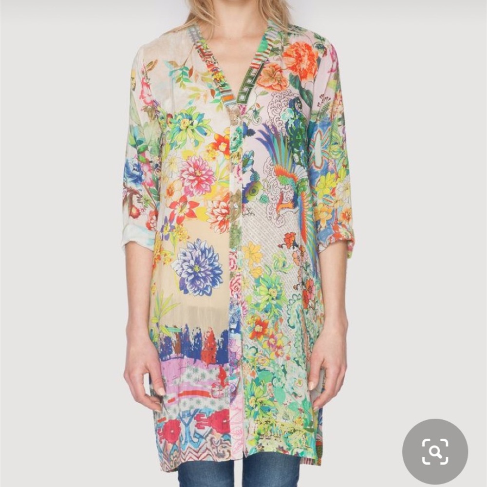 Johnny Was Ambiance Long Cardigan Size S